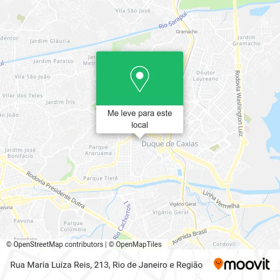 Rua Maria Luíza Reis, 213 mapa