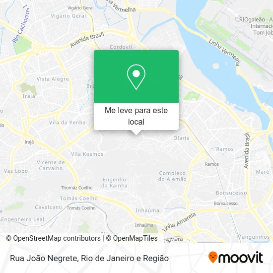 Rua João Negrete mapa