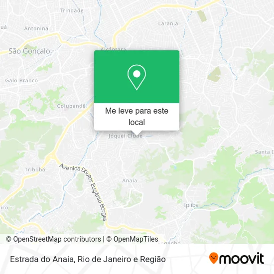 Estrada do Anaia mapa