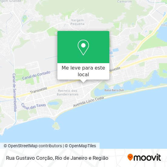 Rua Gustavo Corção mapa