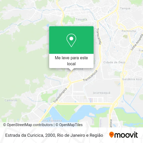 Estrada da Curicica, 2000 mapa