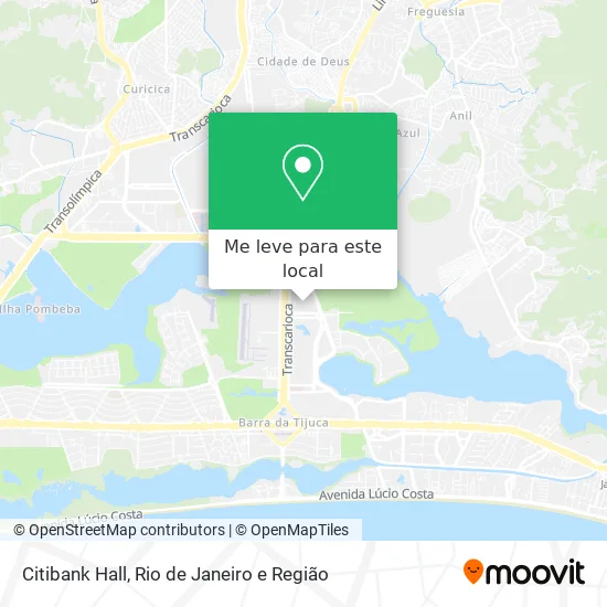 Citibank Hall mapa