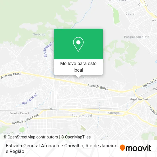 Estrada General Afonso de Carvalho mapa