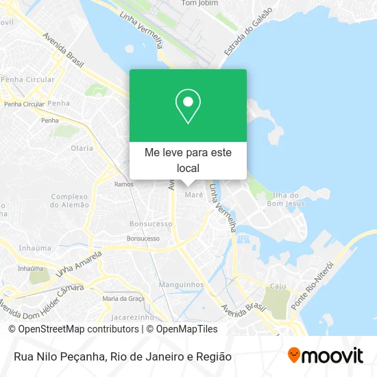 Rua Nilo Peçanha mapa