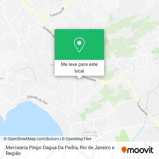 Mercearia Pingo Dagua Da Pedra mapa