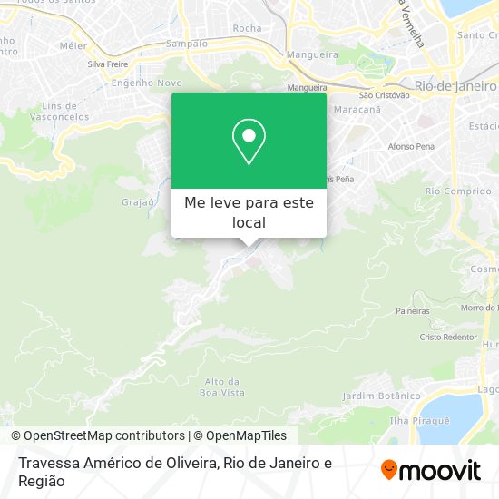 Travessa Américo de Oliveira mapa