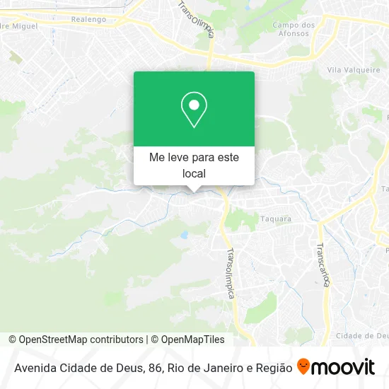 Avenida Cidade de Deus, 86 mapa