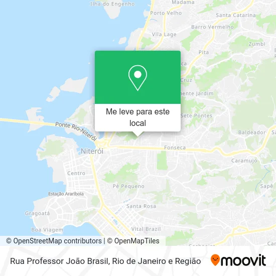 Rua Professor João Brasil mapa