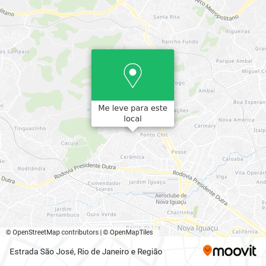 Estrada São José mapa