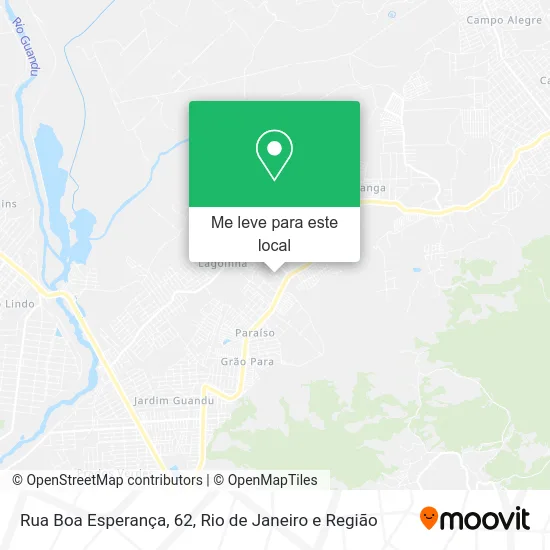 Rua Boa Esperança, 62 mapa