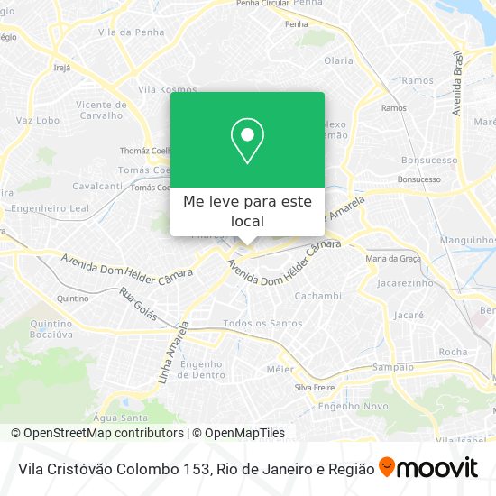 Vila Cristóvão Colombo 153 mapa