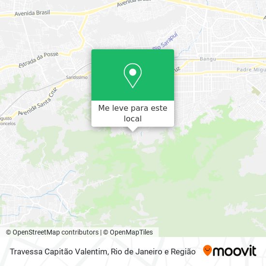 Travessa Capitão Valentim mapa