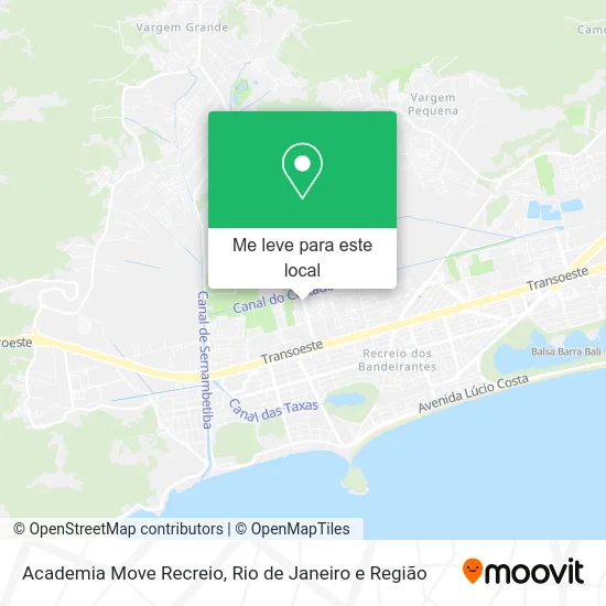 Academia Move Recreio mapa