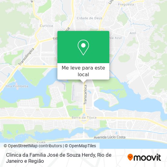 Clinica da Familia José de Souza Herdy mapa