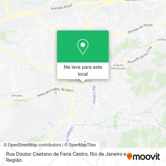 Rua Doutor Caetano de Faria Castro mapa