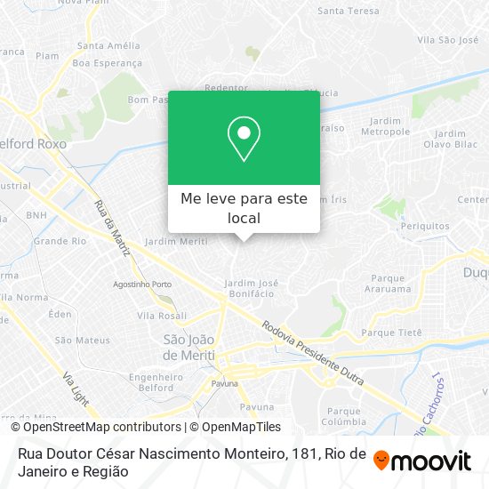 Rua Doutor César Nascimento Monteiro, 181 mapa