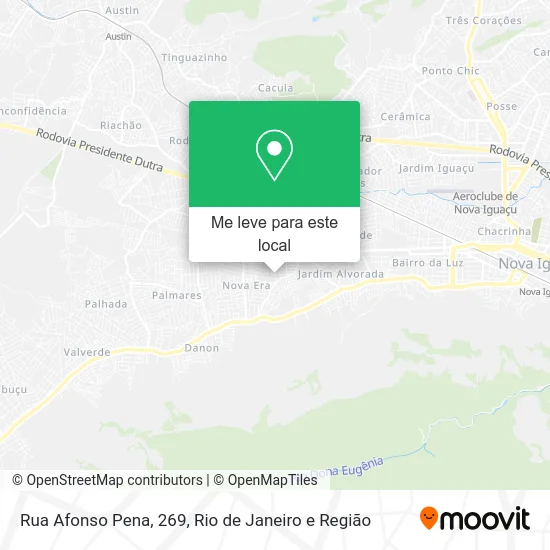 Rua Afonso Pena, 269 mapa