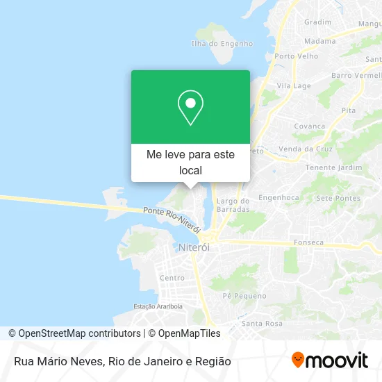 Rua Mário Neves mapa
