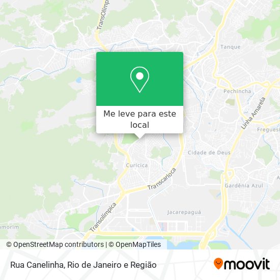 Rua Canelinha mapa