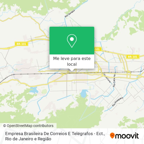 Empresa Brasileira De Correios E Telégrafos - Ect. mapa