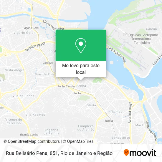 Rua Belisário Pena, 851 mapa