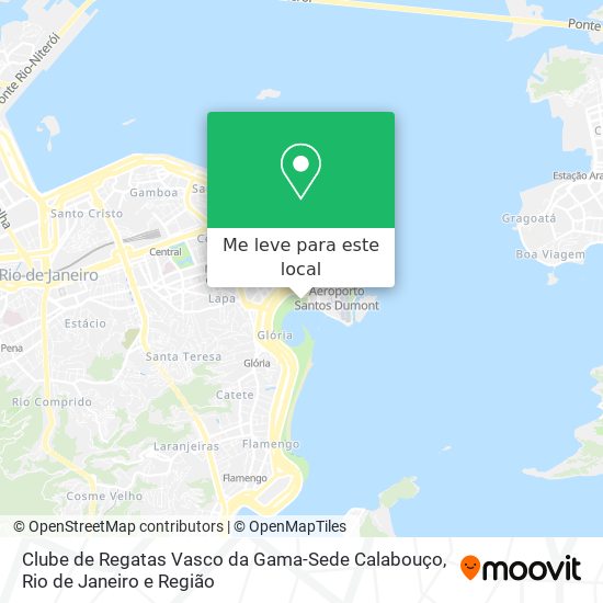 Clube de Regatas Vasco da Gama-Sede Calabouço mapa