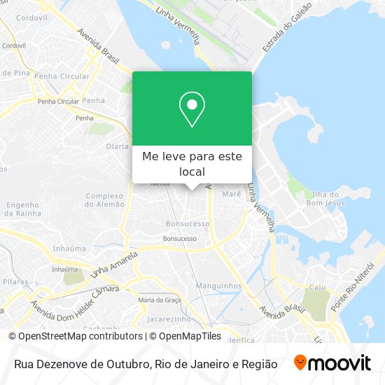 Rua Dezenove de Outubro mapa