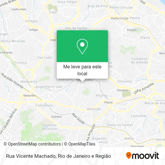 Rua Vicente Machado mapa