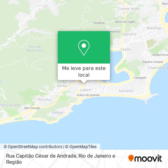 Rua Capitão César de Andrade mapa