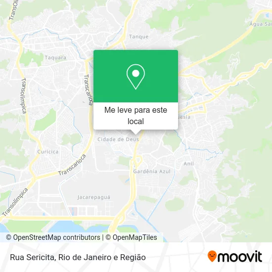 Rua Sericita mapa