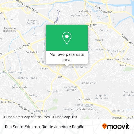 Rua Santo Eduardo mapa