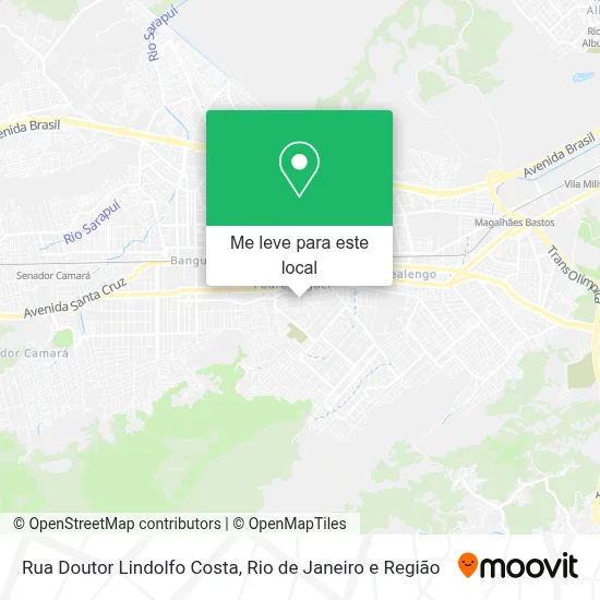Rua Doutor Lindolfo Costa mapa
