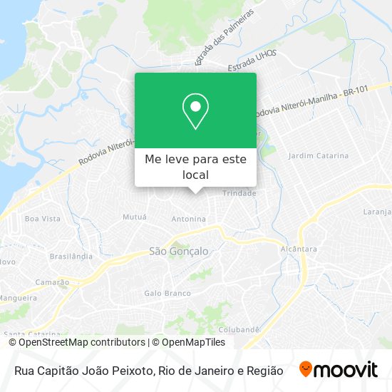 Rua Capitão João Peixoto mapa