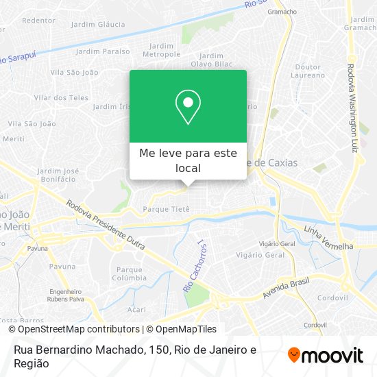 Rua Bernardino Machado, 150 mapa