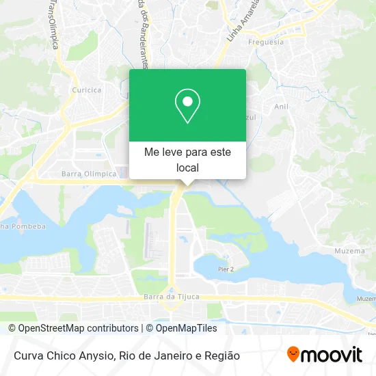 Curva Chico Anysio mapa