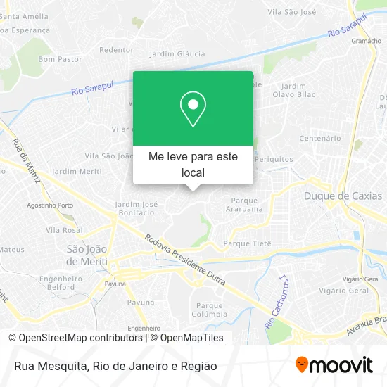 Rua Mesquita mapa