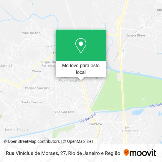 Rua Vinícius de Moraes, 27 mapa