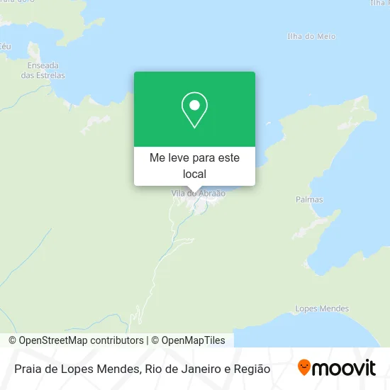 Praia de Lopes Mendes mapa