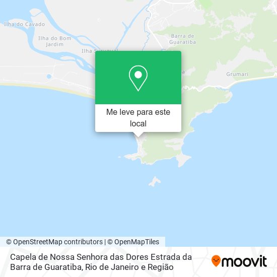 Capela de Nossa Senhora das Dores Estrada da Barra de Guaratiba mapa