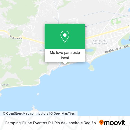 Camping Clube Eventos RJ mapa