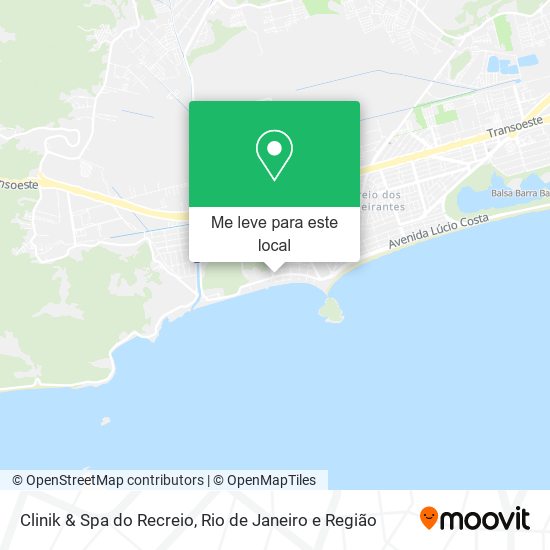 Clinik & Spa do Recreio mapa