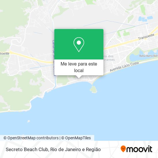 Secreto Beach Club mapa