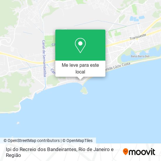 Ipi do Recreio dos Bandeirantes mapa