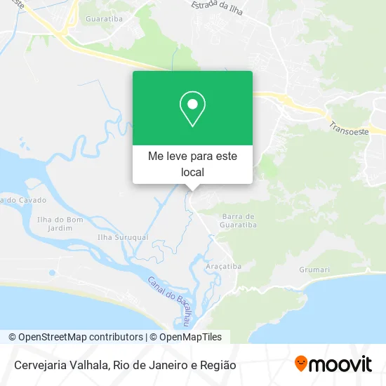 Cervejaria Valhala mapa