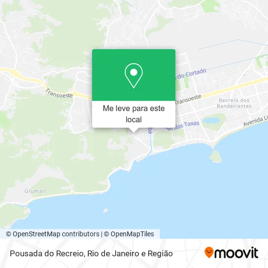 Pousada do Recreio mapa