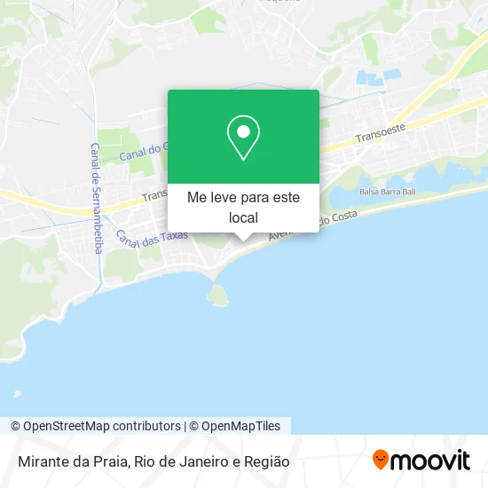 Mirante da Praia mapa