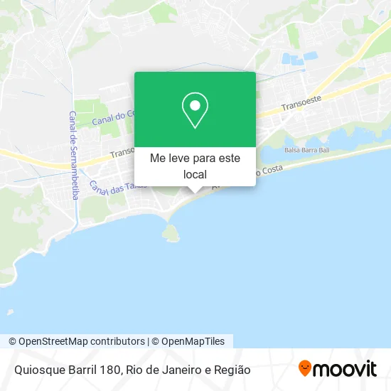 Quiosque Barril 180 mapa