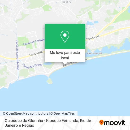 Quiosque da Glorinha - Kiosque Fernanda mapa