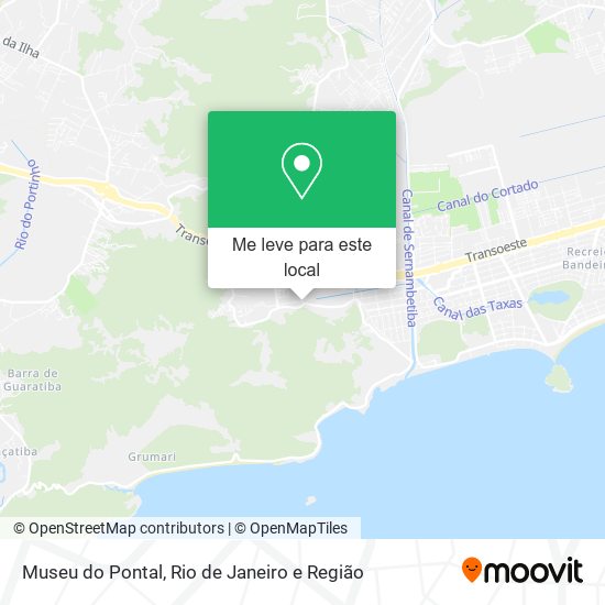 Museu do Pontal mapa