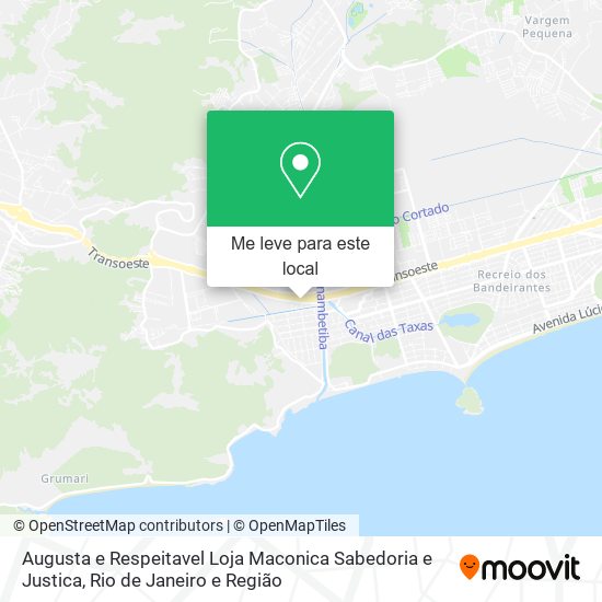 Augusta e Respeitavel Loja Maconica Sabedoria e Justica mapa